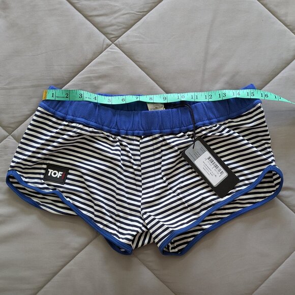 TOF Paris Sailor Sexy mini-shorts, blue, size XL, NWT - Picture 6 of 11